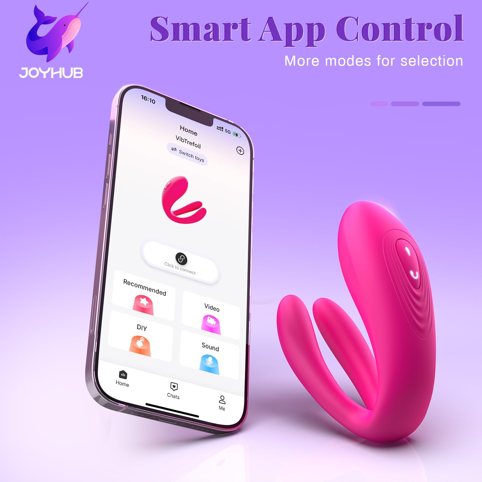 Wearable Remote Control Vibrator - BIG SHOCKED Adult Sex Toys for Women Couples Female Sex Toy G Spot Vibrators Clitoral Penis Vibrator with 10 Powerful Vibrating Double-Ended Dildos Vibrating Panties