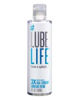 LUBELIFE 3X Anal Lube – Extra Thick Water Based Lube for Men, Women & Couples – Non-Sticky, Toy & Condom Compatible Personal Lubricant, 8 Fl Oz