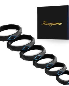Sex Toys Penis Ring Silicone Cock Rings for Men Erection Sex, 6 Sizes Cockring Erectile Dysfunction Rings Cock Sexual Stimulation Device Couples Sex Toys Stretchy Cock and Ball Ring Anillos para Pene