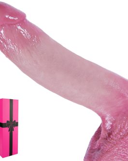 8″ Soft Liquid Silicone Realistic Large Dildo with Skin-Like Texture, 1.5″ Diameter G-Spot Anal Dildo with Suction Cup, Strap on Dildos Adult Sex Toys for Anal Vaginal, G-Spot Stimulation for Women