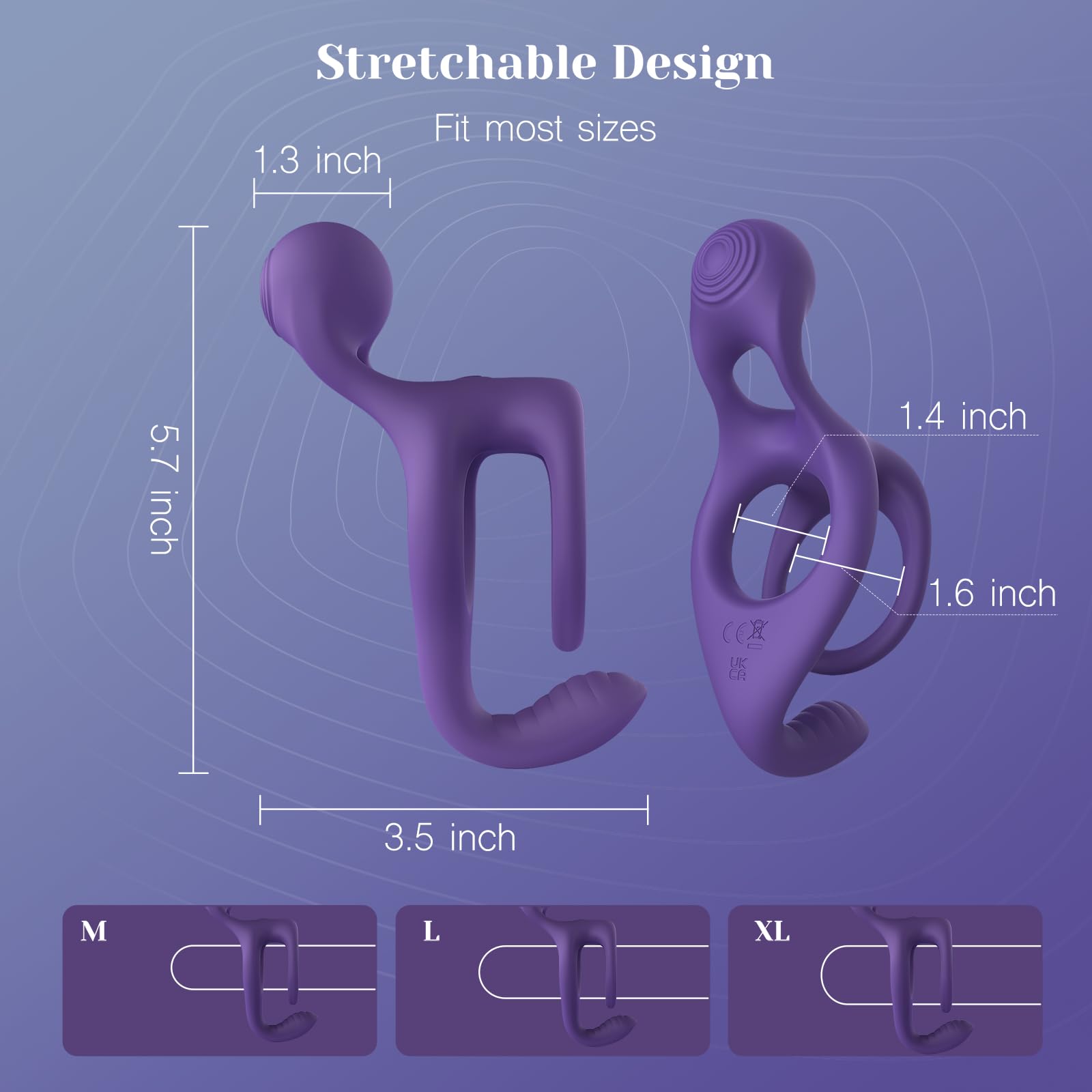 Tracy’s Dog Vibrating Cock Ring for Men – Couples Vibrator for Clitoral, Penis & Testicle Stimulation, Remote Control Adult Sex Toys for Partner Play, Waterproof Male Sex Toy with 10 Vibration Modes