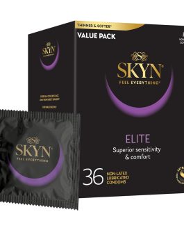 SKYN Elite – 36 Count – Ultra-Thin, Lubricated Latex-Free Condoms