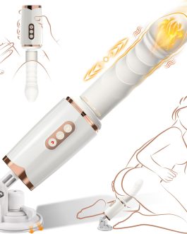 Sex Machine Thrusting Dildo Vibrator Adult Sex Toys for Women Men G Spot Clitoral Anal Play, Dildo Machine Rotatable Switch 7 Vibrating Thrust Modes Smart Heating Big Suction Cup Anal Toys for Couple