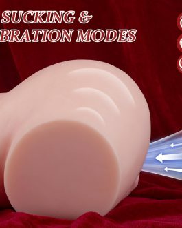 3 Sucking & Vibrating Sex Doll Male Sex Toys – Pocket Pussy Automatic Male Masturbator Lifelike Stroker Ass with Vagina Anal Sex Channel, Mens Adult Sex Toys Handsfree Masturbator for Men, 8 LB