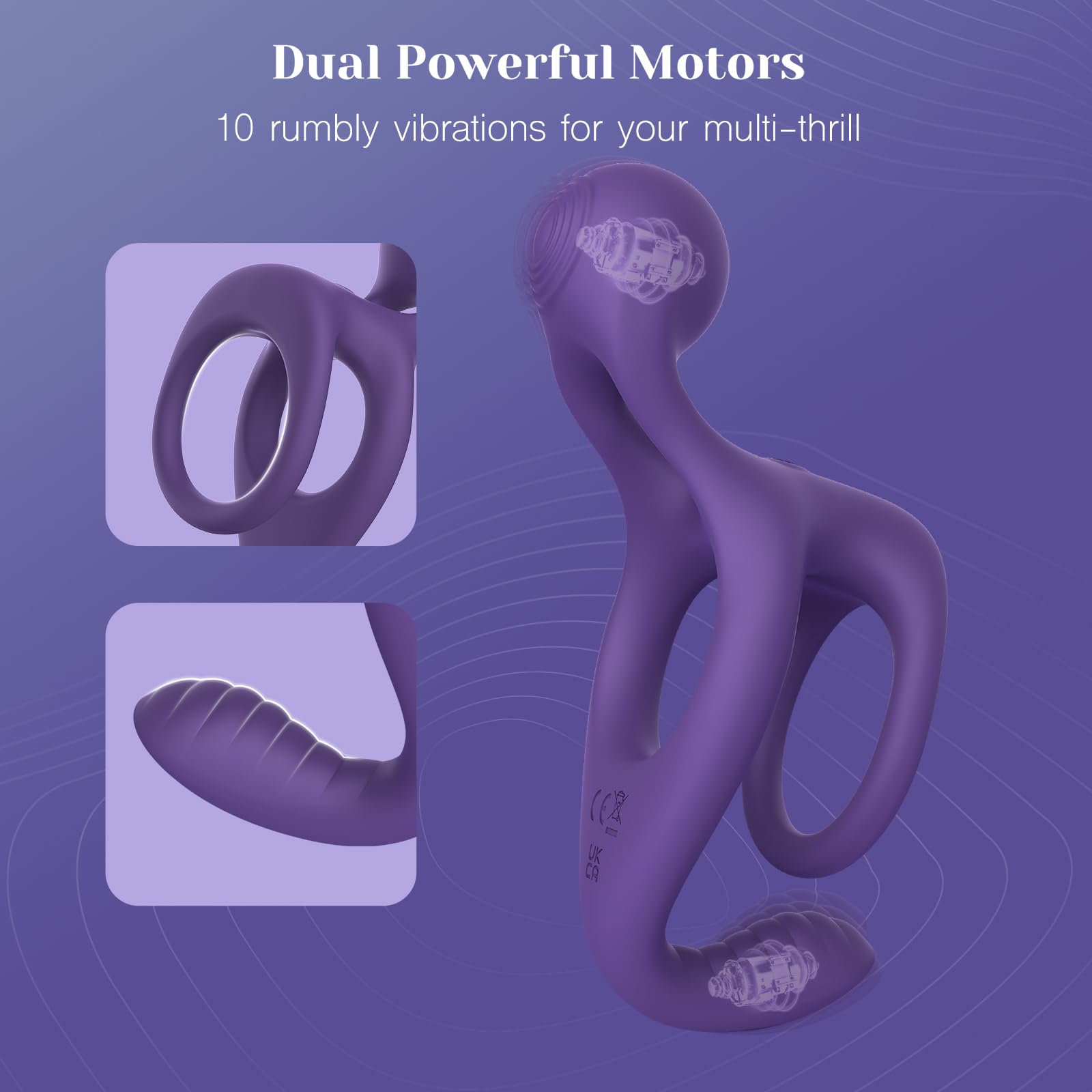 Tracy’s Dog Vibrating Cock Ring for Men – Couples Vibrator for Clitoral, Penis & Testicle Stimulation, Remote Control Adult Sex Toys for Partner Play, Waterproof Male Sex Toy with 10 Vibration Modes