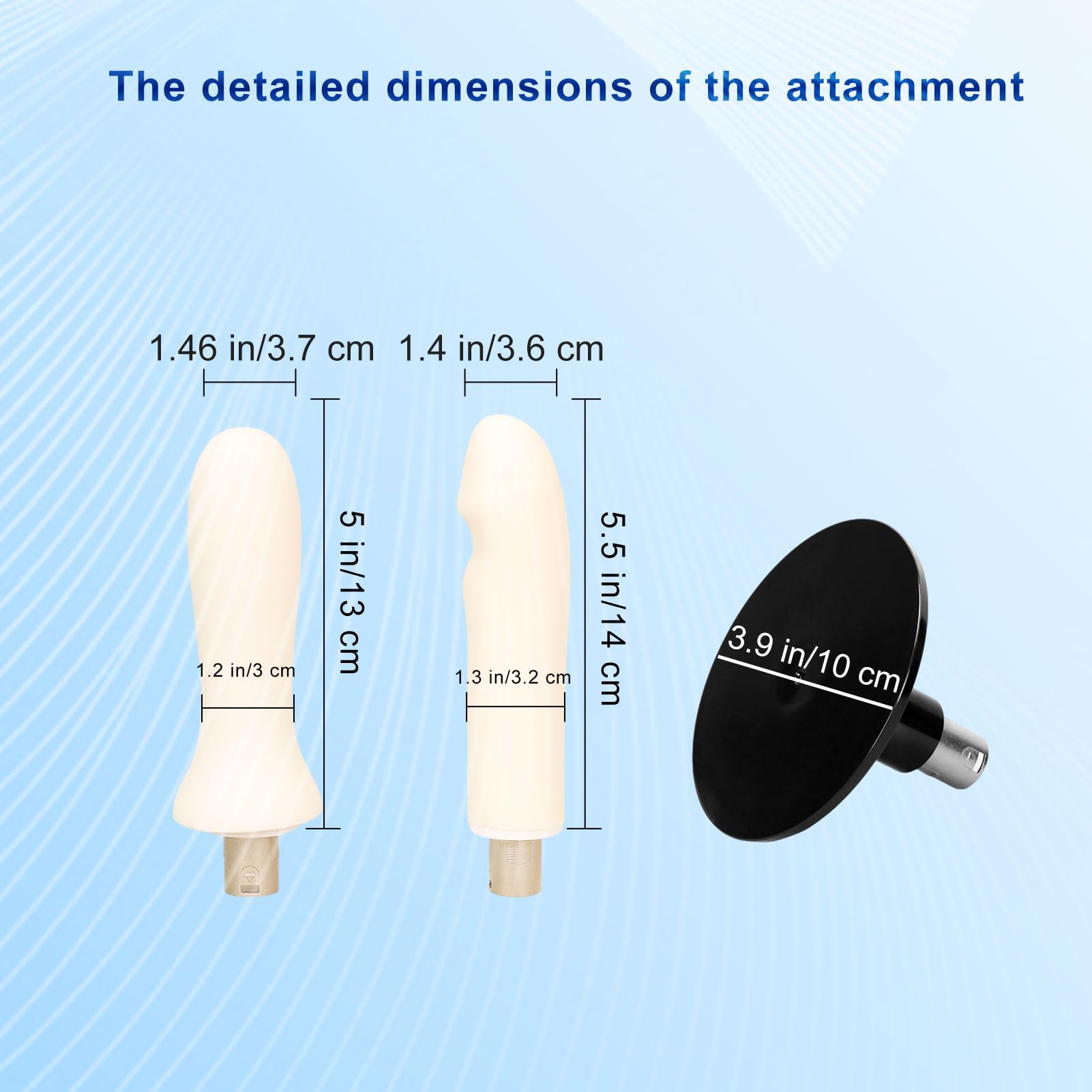 Amausen Sex Machine Thrusting Dildo Machine, 2 Pcs Small Size Smooth White Dildos, Sex Toys Suitable for Men, Women and Couples, Adult Toys with 3XLR Connector, Anal Toys