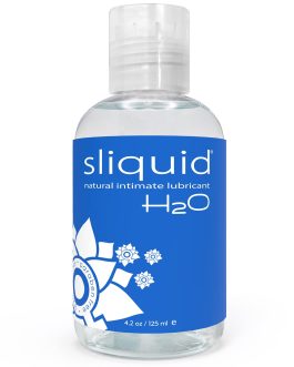 Sliquid H2O Water Based Lube Lubricant for Sex, Glycerin Free Personal Lubricant (4.2 Oz) Clear, Unscented
