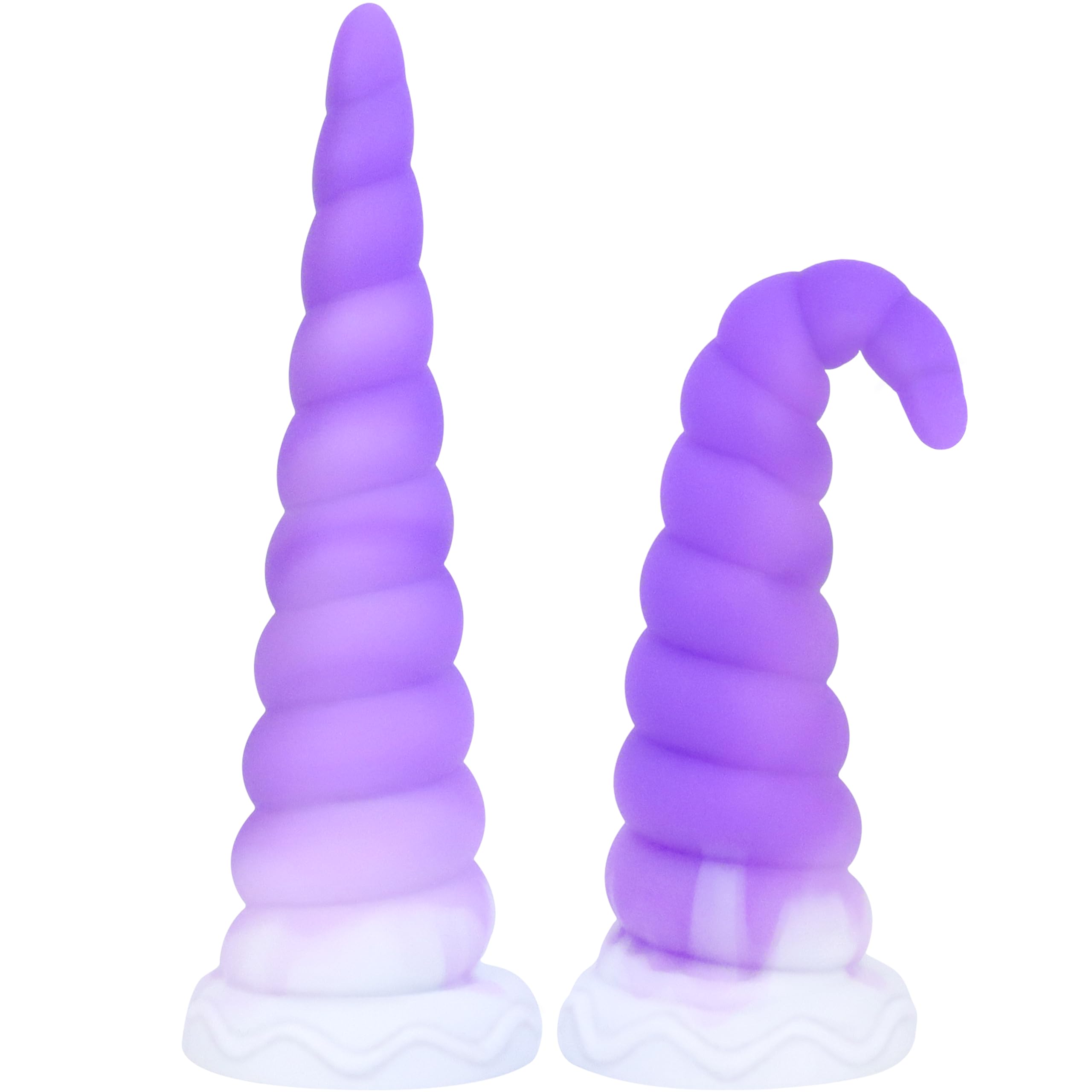 7.68in Silicone Anal Stretcher Spiral Butt Plug, Soft Trainer Dildo with Strong Suction Cup for Hands-Free Play, Adult Sex Toys Woman Men Sex Gifts for Beginners Couples, Anus Dilator Masturbator