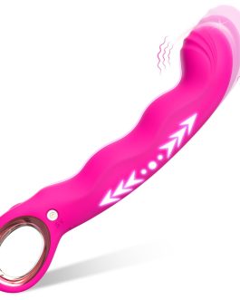 Powerful Thrusting Vibrator Sex Toys for Women, 8.3 Inch G Spot Vibrator with 7 Thrust and 7 Vibrate Modes, Soft Clitoral Stimulator Adult Sex Toys for Solo and Couples Sexual Pleasure (Rose)