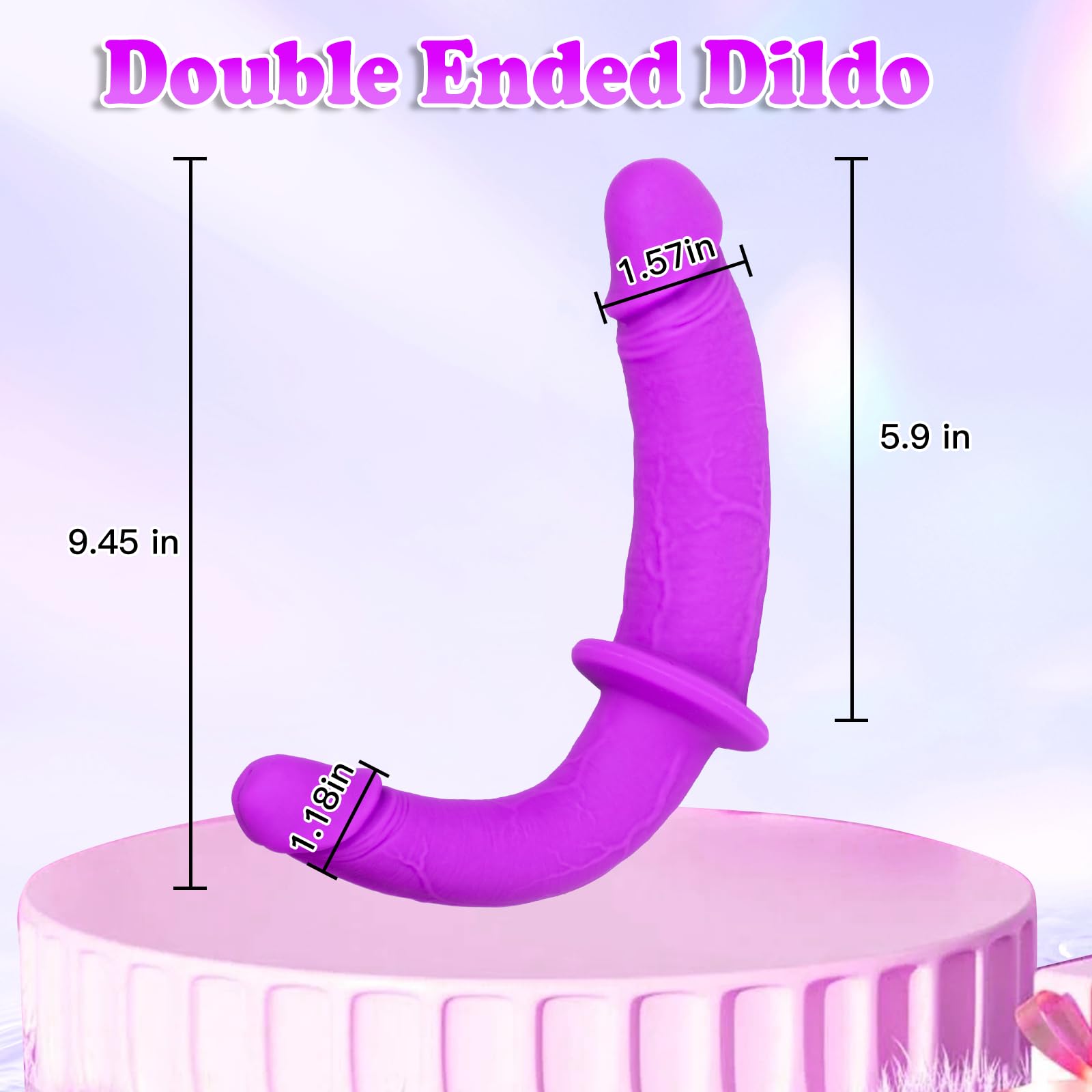 Strap On Dildo Womens Sex Toys - Double Ended Dildo Silicone Fantasy Long Dildos Hands Free Masturbators, Strap On Harness Big Anal Dildos Female Sex Toys Adult Toys for Women Lesbian