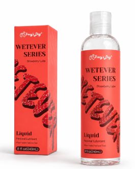 Tracy’s Dog Water-Based Strawberry Flavored Lube – Personal Lubricant for Men, Women & Couples – Non-Sticky, Easy to Clean, Travel Size 8 fl Oz