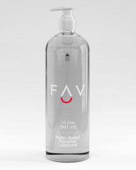 FAV Water Based Luxury Personal Lubricant, Natural Feeling Lube for Women Men and Couples, Toy Friendly, Condom Safe, 33.5 Fl Oz