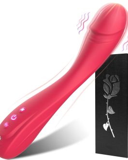 Dildo G Spot Vibrator Sex Toys for Clitoral Stimulation Wand with Powerful Vibration, Anal Dildo Sex Toy with 7 Vibration Modes Massager Adult Toys for Couple Pleasure (red)