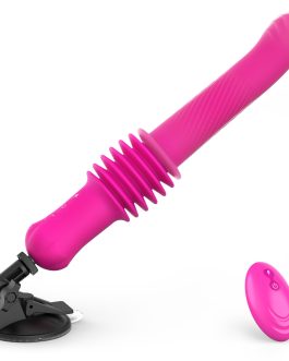 Tracy’s Dog Thrusting Dildo Sex Machine for Women, 2.36-Inch Deep Thrusts Vibrator Sex Toy with 3 Speeds & 10 Vibration Modes, Remote Control Adult Toy, Dual-Layer Silicone, Heating Function（Lento）