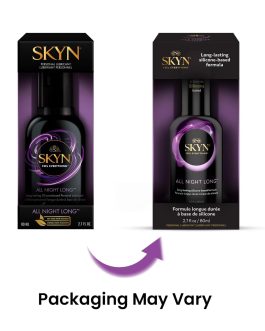 SKYN All Night Long Silicone-Based, Long Lasting Lube (2.7 oz) for Men, Women and Couples, Safe with Latex and Non-Latex Condoms