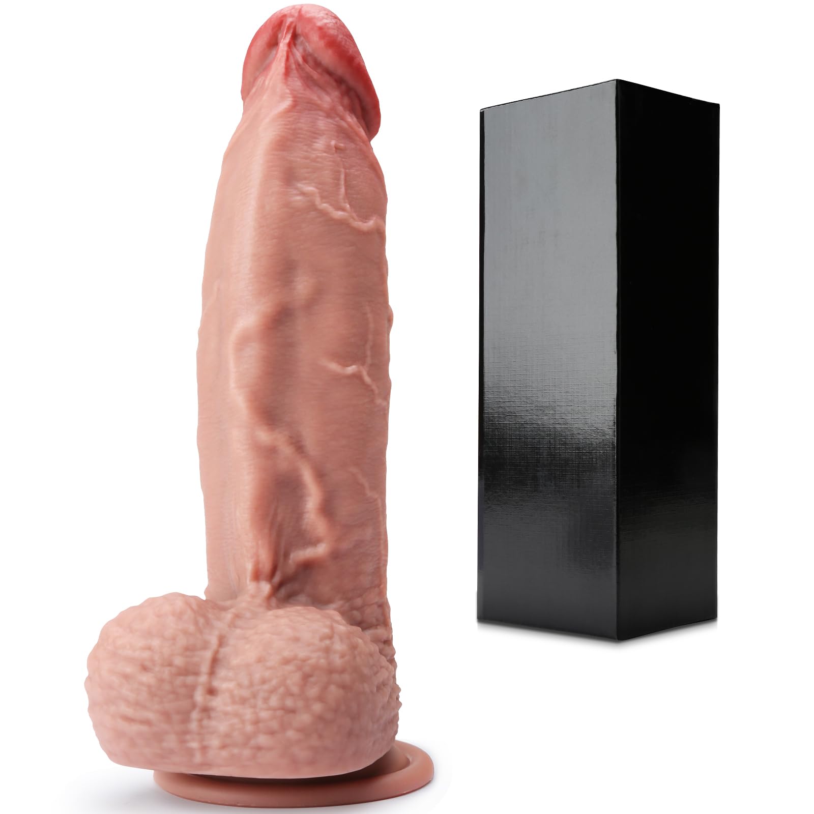 Realistic Dildo 8.46'' Huge Thick Dildo Lifelike Silicone Safety Soft Dildo