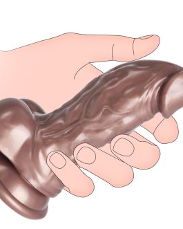 6.89″ Small Dildo Suction Cup Thick Monster G-Spot Clitoral Beginners Women