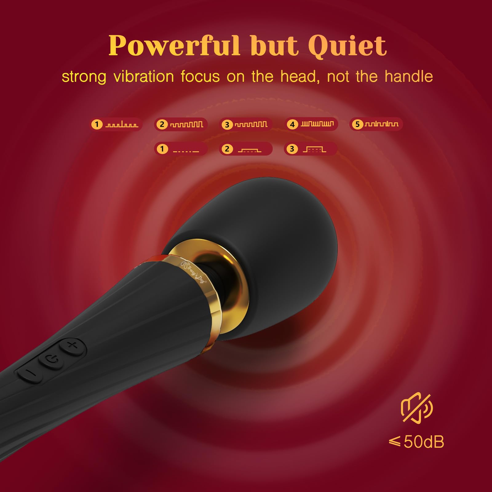Tracy's Dog Wand Vibrator Kit, Cordless Massager with 4 Silicone Attachments for Clitoral, G-Spot, Anal & Penis Stimulation, Adult Sex Toys Sets with 3 Speeds & 5 Patterns for Couples & Women Pleasure