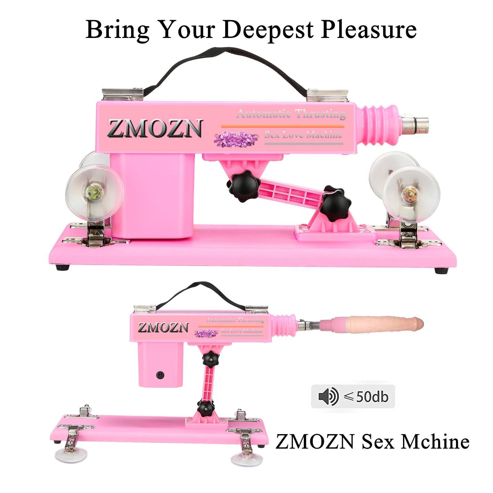 ZMOZN Automatic Sex Machine Thrusting Dildo Machine with 3 XLR Connector