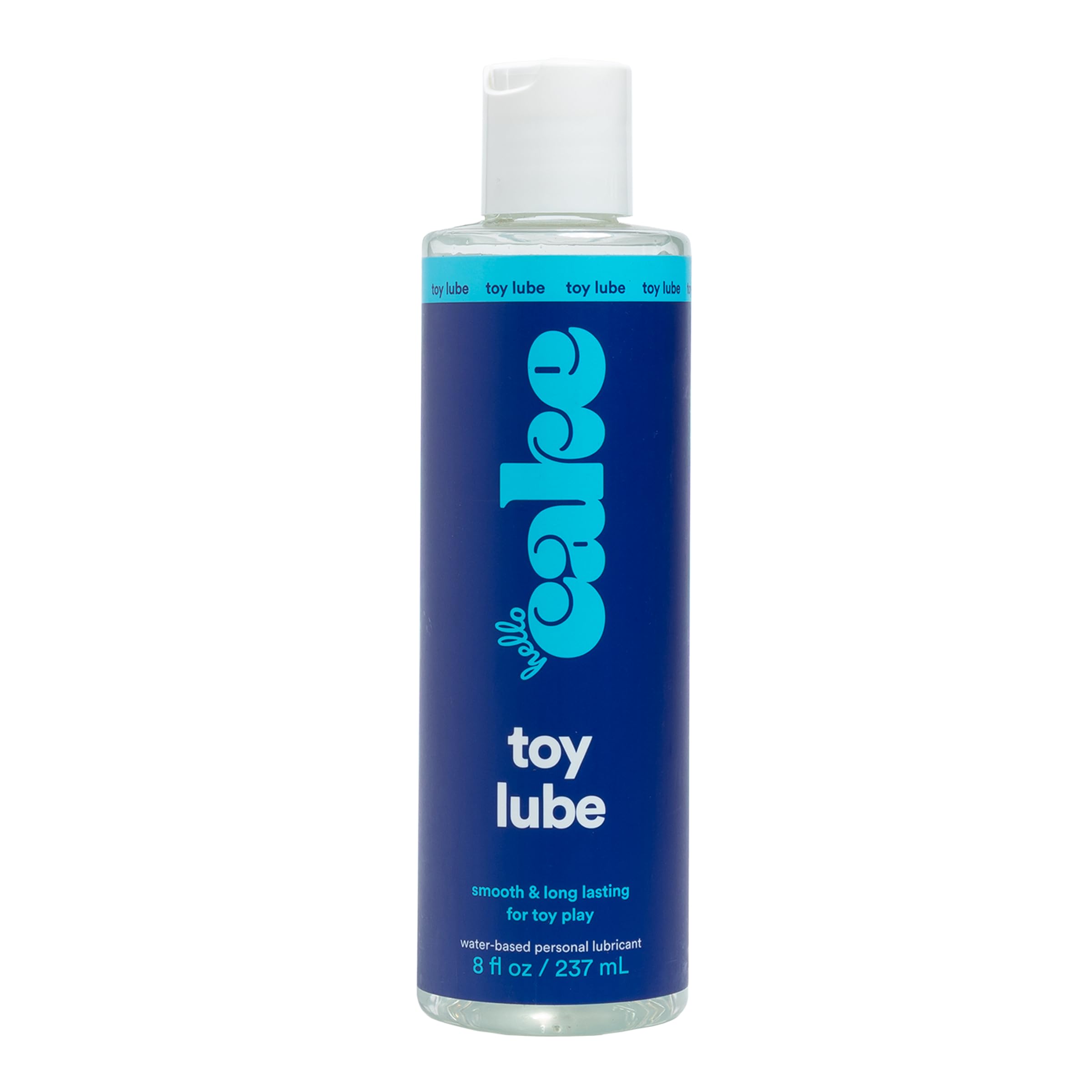 Hello Cake Toy Lube, Thick Water-Based Personal Lubricant for Use with Adult Toys, Non-Drip Jelly Lube for Men, Women, and Couples, 8 fl oz