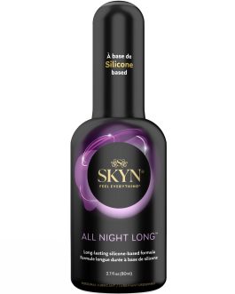SKYN All Night Long Silicone-Based, Long Lasting Lube (2.7 oz) for Men, Women and Couples, Safe with Latex and Non-Latex Condoms