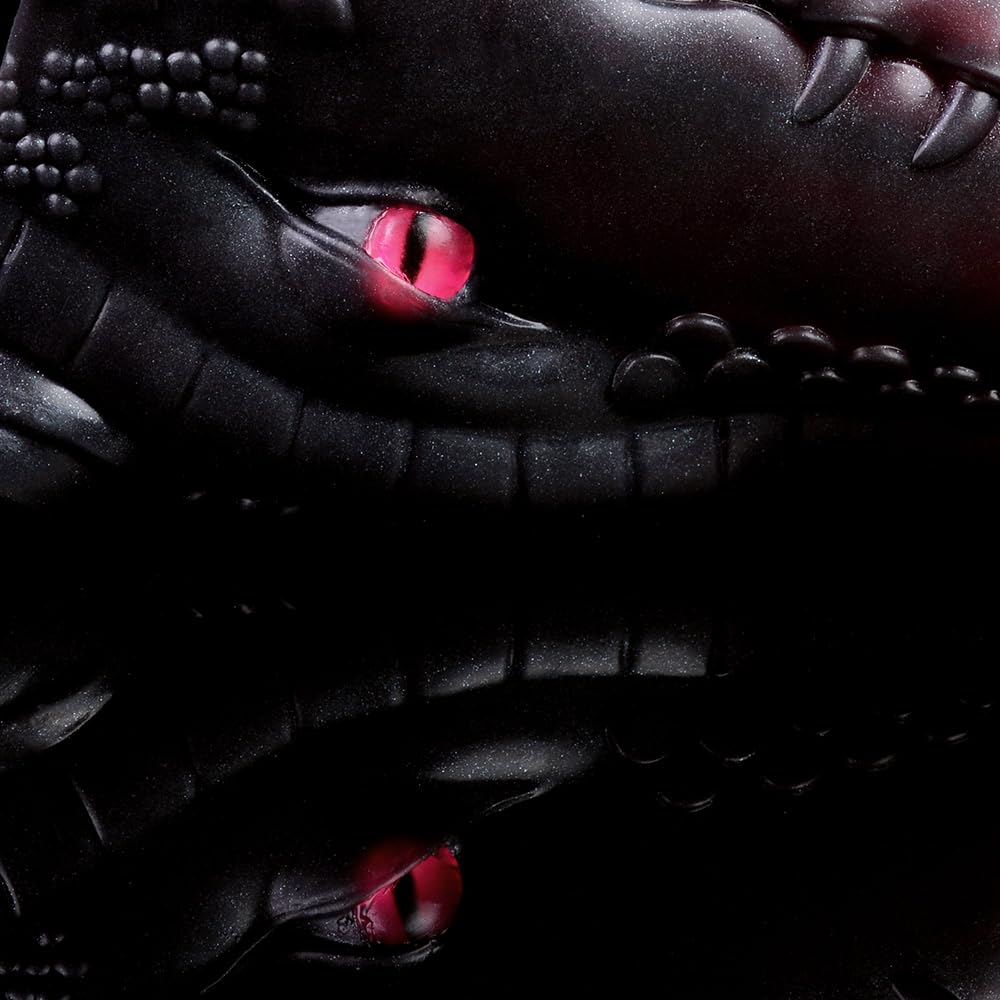 Male Masturbators Red Dragon Head Oral Sex Deep Throat Blow Job Stroker for Men Orgasm Silicone Pocket Pussy Sucking Toy Lifelike Animal Masturbater Cup with Teeth for Men BDSM Toy