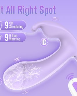 Wearable Panty Vibrator for Women, APP Control Stimulator G Spot and Clit, Female Sex Toy with 9 * 9 Vibration Modes Rechargeable Portable Vibrators for Women Couples Pleasure (Light Purple)