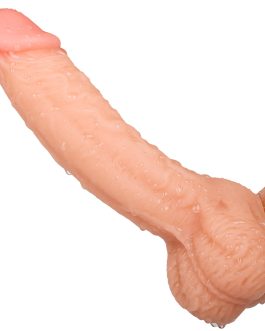Realistic Dildos, XINBALE 7.3 Inch Dildo with Suction Cup for Hands-Free, Flexible Cock with Curved Shaft and Balls for Vaginal G-spot and Anal Play, Adult Sex Toy for Male & Female, Couples