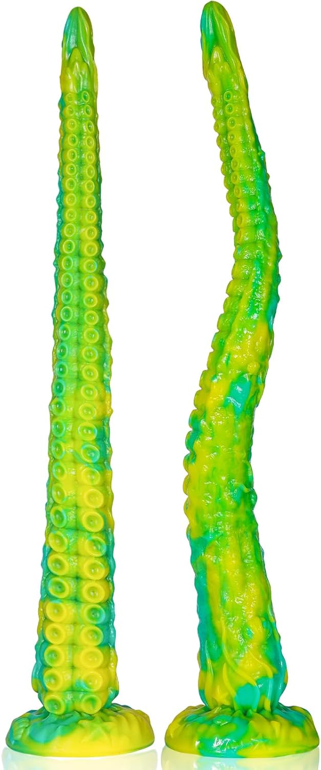 Monster Tentacle Dildo Anal Toys - 17" Fantasy Long Anal Dildos with Strong Suction Cup, Silicone Huge Butt Plug Creature Toy for Women & Couples