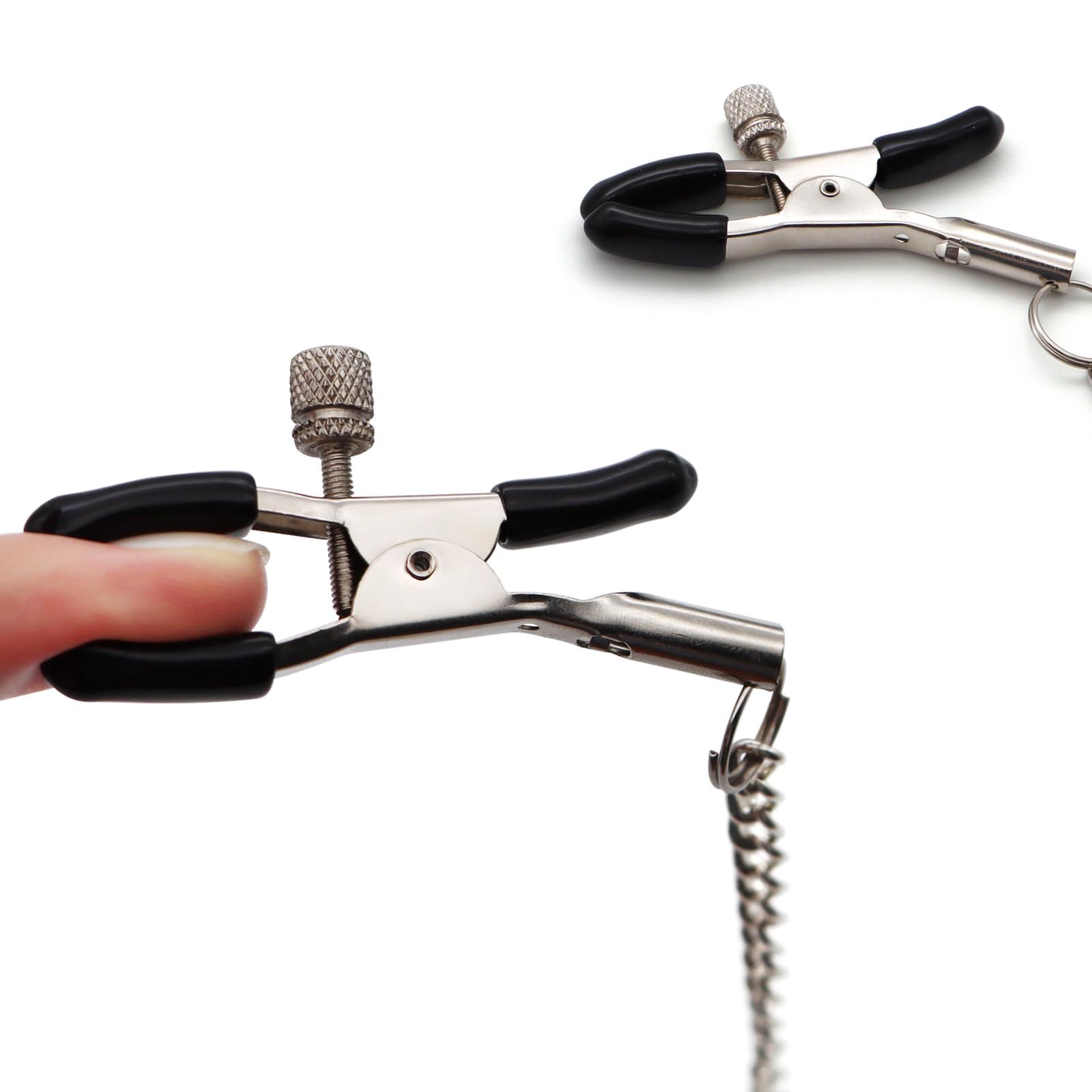 Nipple Clamps BDSM Bondage Couples Sex Toys, Nipple Toys Adjustable Clips for Adult Play, Bondage Gear & Accessories BDSM Kit Sex Restraints for Women & Men, Erotic Sexual Stimulation Device/Tools