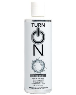 Turn On Silicone-Based Premium Personal Lubricant | Long Lasting Performance, Ultra Slick & Silky Smooth, Condom Safe Lube for Men, Women, and Couples, 8 fl oz
