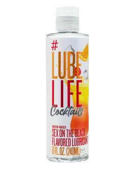 LUBELIFE Water-Based Fun On The Beach Flavored Lubricant, Personal Lube for Men, Women and Couples, Made Without Added Sugar, 8 Fl Oz