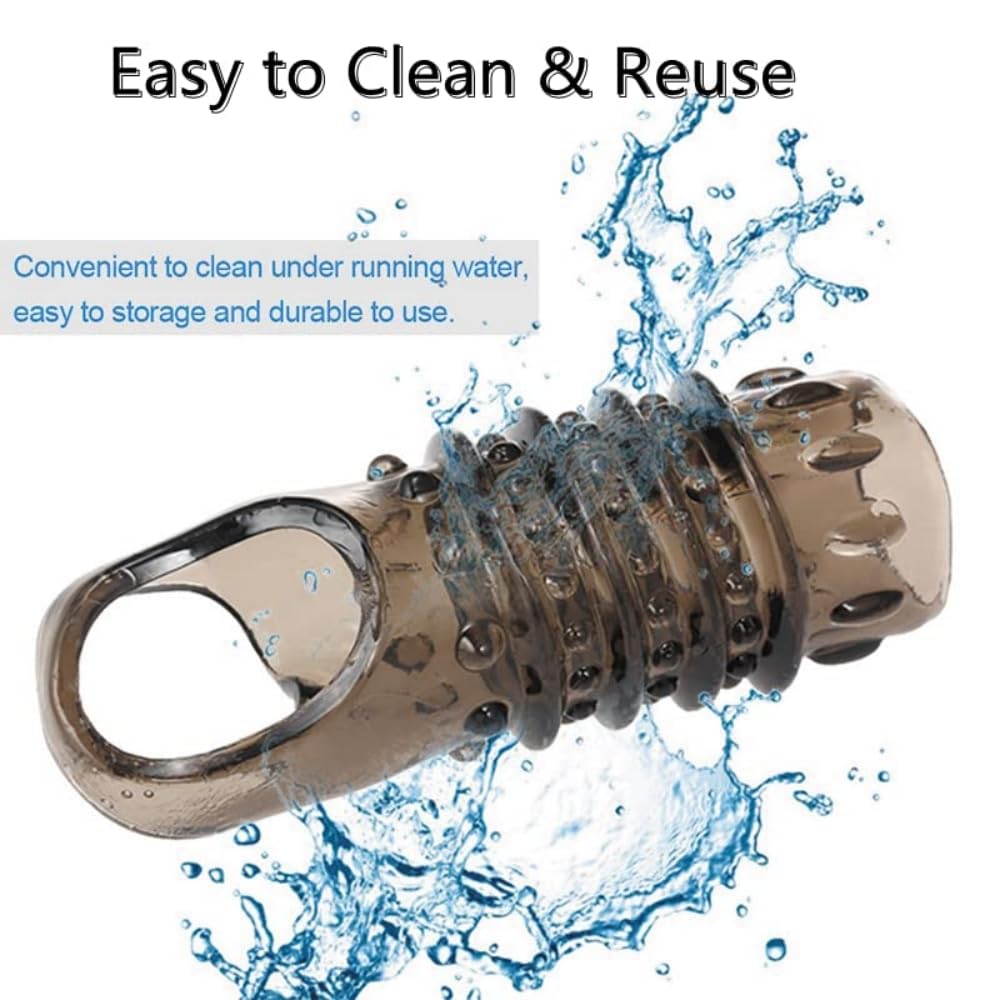 2 Pcs Sex Toys Penis Sleeve Cock Sleeve, Cock Ring Male Sex Toys for Men Penis Extender, Penis Ring Knot Dildo Girth Enhancer Sleeve Adult Toys for Men Couples Juguetes Sexuales
