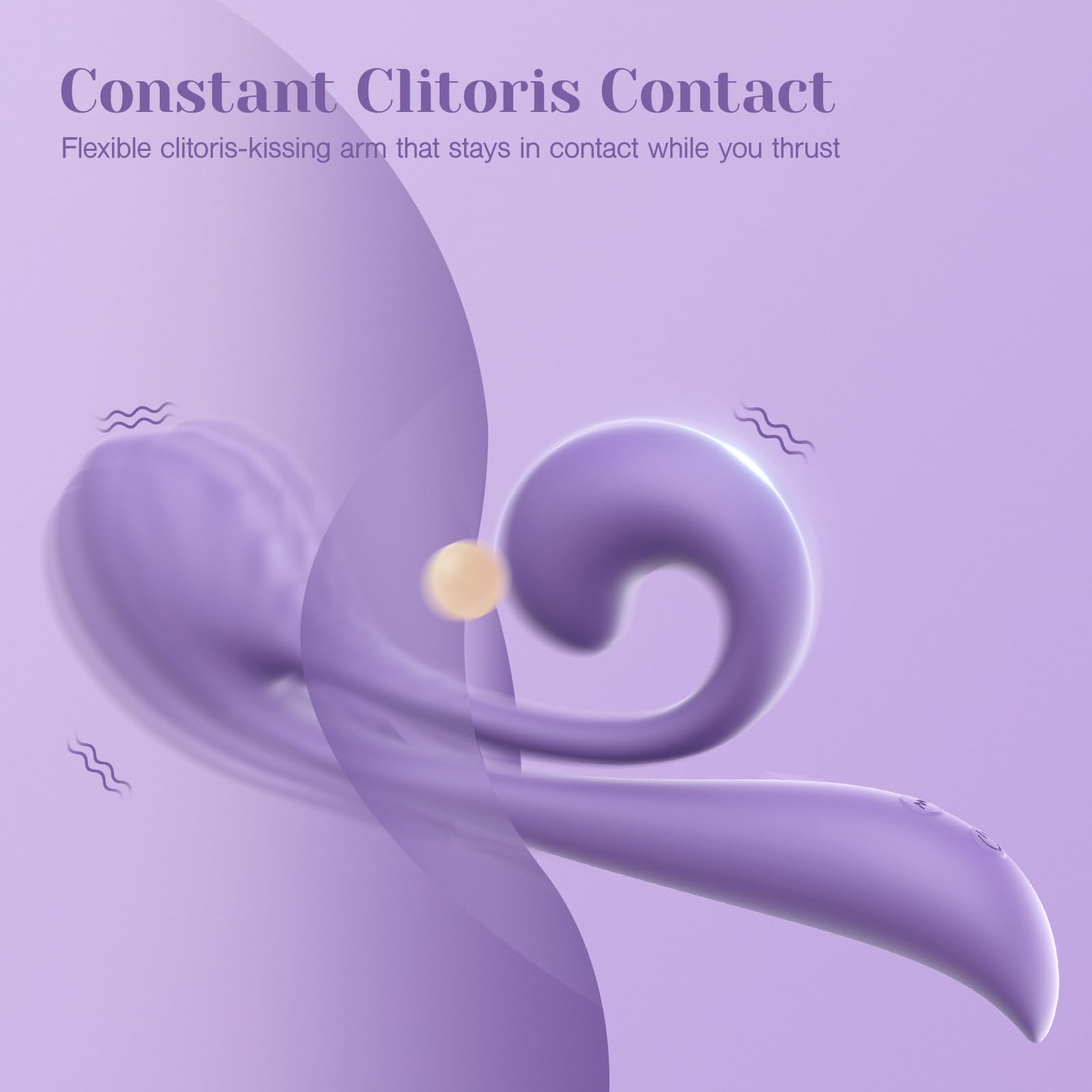 Tracy's Dog Rabbit Vibrator Sex Toys - Clitoral Kissing G Spot Vibrator for Women & Couples, Adult Toy for Dual Stimulation with 10 Vibrations, Flexible & Full Silicone Vibrating Dildo, Junibell