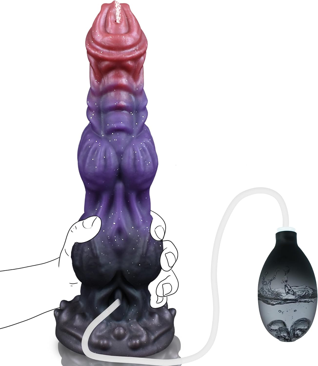 10.55" Huge Monster Dildo Big Fantasy Dildo with 2 Knots - 2.86" Diameter Giant Dildos Thick Massive Dildos with Strong Suction Cup, Adult Sex Toys for Women Men