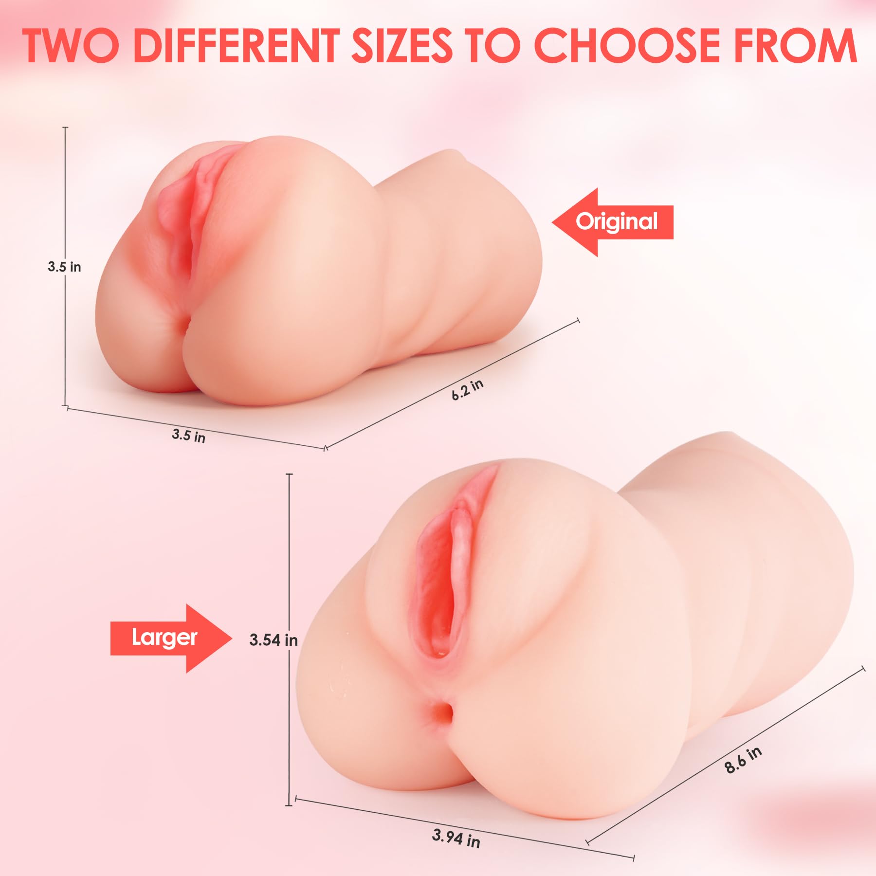 ZEMALIA 3 in 1 Pocket Pussy Male Masturbator Sex Toys for Men, 3D Textured Sex Doll with Sexy Mouth Realistic Vagina Tight Anus, Mens Stroker Adult Toy for Man Masturbation