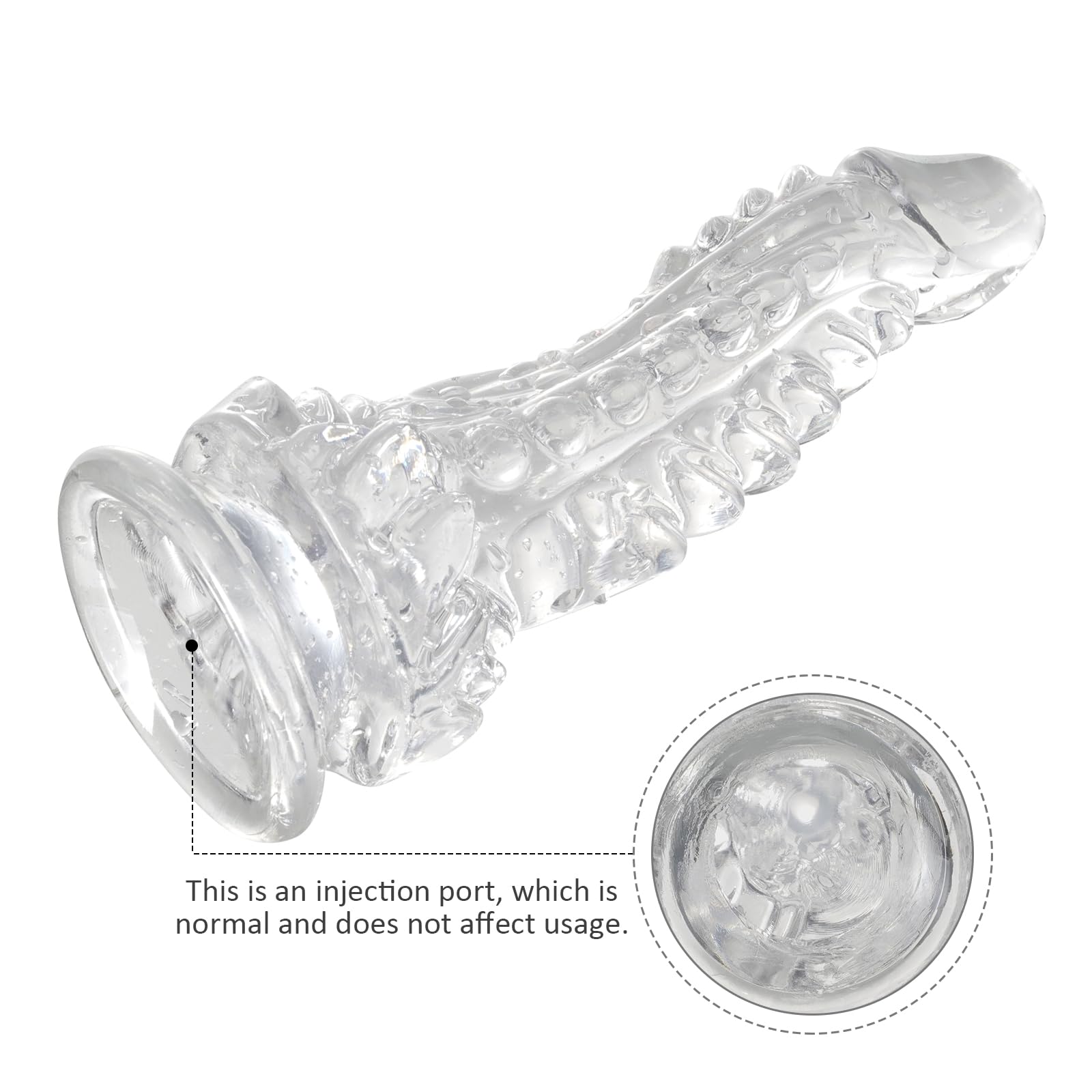 Wdrssfys Dragon Dildo,6.7 Inch Clear Dildo with Suction Cup for Hand-Free Play,Fantasy Dildo Adult Toys for Beginner Women and Couple