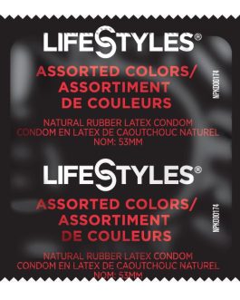Lifestyles Assorted Colors Condoms 24 Pack