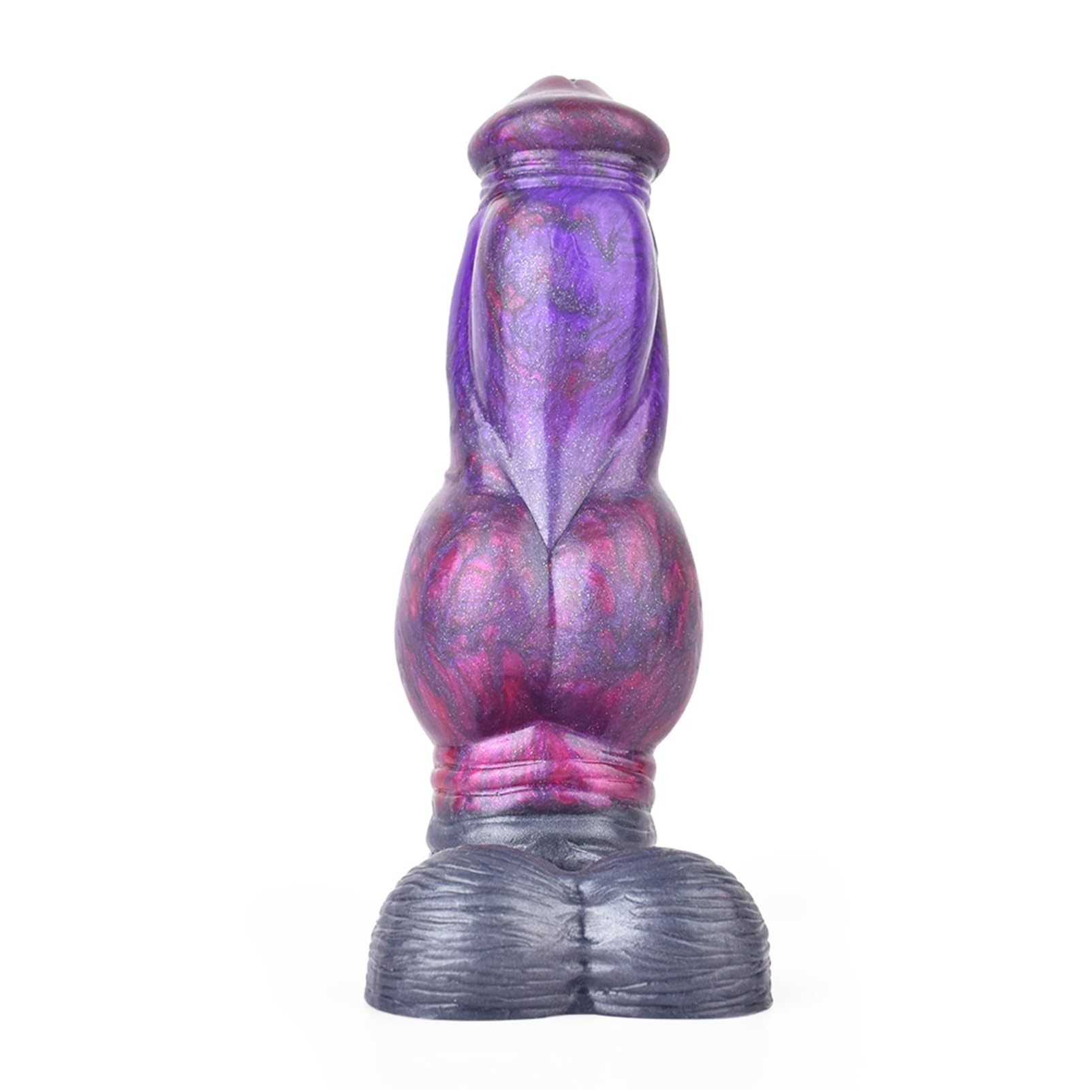 ZEEHUU Monster Penis Extender Sleeve with Cock Ring: Male Penis Sleeve Enlarger Silicone Penis Cover Adult Sex Toy, Knot Penis Sheath for Men (Purple)