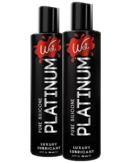 Wet Platinum Silicone-Based, 3 Fl Oz (2-Pack)