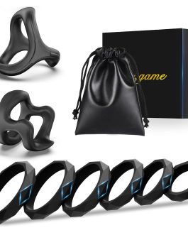 Sex Toys Penis Ring Silicone Cock Rings for Men, 8 Sizes Cockring Cock Sexual Stimulation Device Couples Sex Toys Stretchy Cock and Ball Ring Anillos para Pene