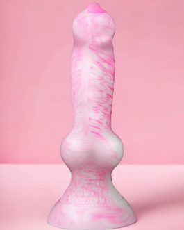 7″Beginner Dog Knot Small Dildo,Realistic Silicone Animal Dildo With Strong Suction Cup, Fantasy Monster Colorful Creature Thin Pink Dildos, Wolf Penis Anal Plug Sex Toy For Women Men Couple Play Game