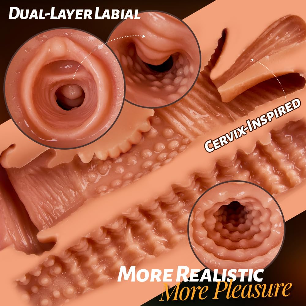 Portable Sex Doll Ass Soft Butt, Realistic Male Masturbator Stroker Male Sex Toy with Dual Texture Channel, Pocket Pussy Ass Adult Sex Toys Sex Dolls for Men 5.1LB