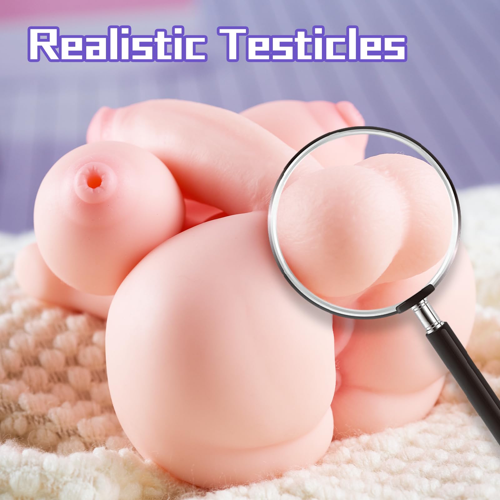 Male Masturbator Sex Doll for Men Pocket Pussies Realistic Adult Sex Toys for Men, Adult Toys Male Masturbator Pocket Pussy 4 in 1 Sex Toys with Penetrable Nipples, Shemale FUTA Sex Doll with 4 Holes