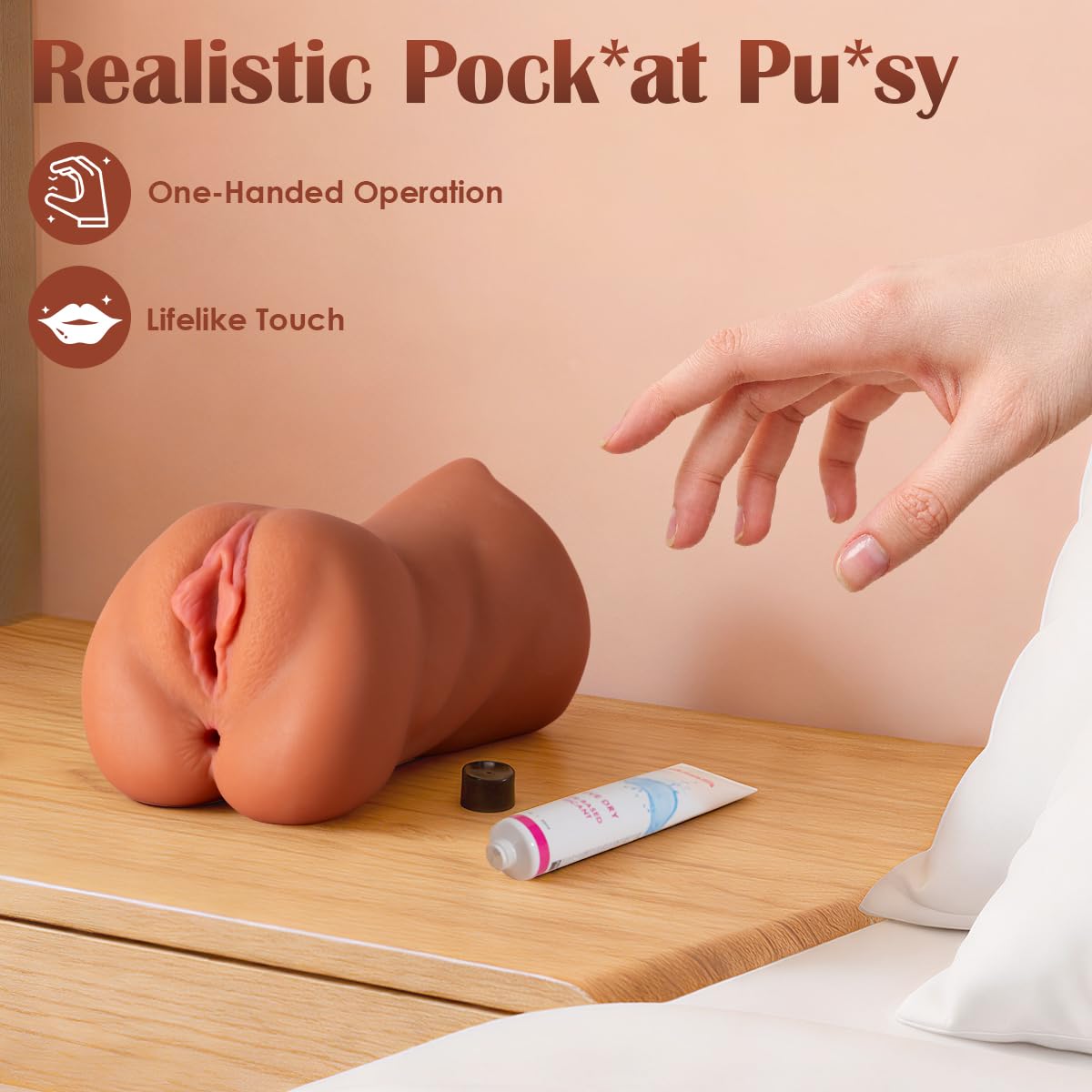 ZEMALIA 3 in 1 Pocket Pussy Sex Toys for Men, 3D Textured Adult Male Masturbator with Sexy Mouth Realistic Vagina Tight Anus, Mens Stroker Sex Doll for Man Masturbation