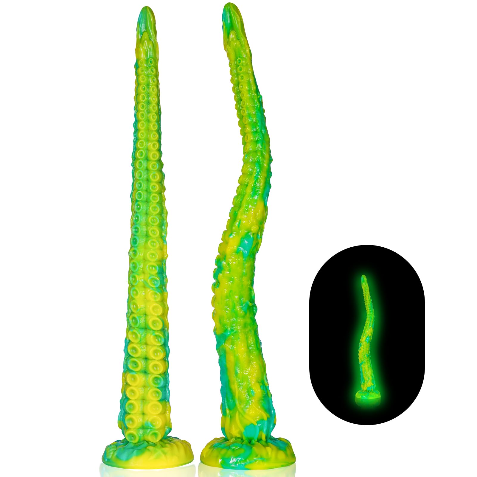 Long Dildo Tentacle Sex Toys: 13" Anal Dildo Dragon with Suction Cup, Liquid Silicone Monster Dildos Anal Sex Toys, Thin Butt Plug Fantasy Design Prostate Massager for Beginner