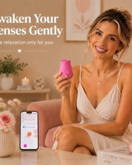 Gasevimo Rose Sex Toy Vibrator for Women, APP Control Rose Adult Toys with 9 Sucking & Vibrating Modes, Waterproof Sex Toys Sucker, Clit Nipple Stimulator for Couples & Solo Nipple Clamps