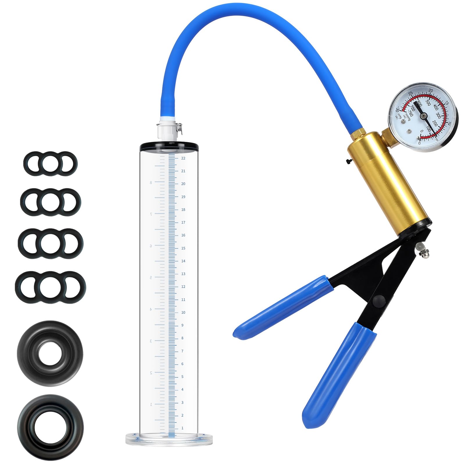Penis Pump, Penis Extender,Dick Pump with Gauge 9 x 1.75 inch Cylinder,Sex Toys - Pumps & Enlargers,Cock Pump,Penis Male Sex Toys