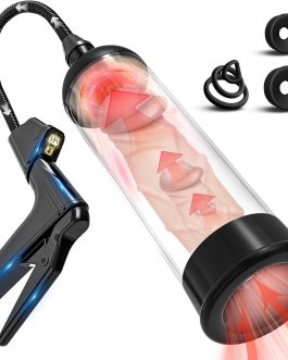 Sex Toy Male Penis Pump – UTIMI Pennis Extender Adult Sex Toys – Pumps & Enlargers for Men with 3 Penis Ring and 2 Silicone Sleeve,Sex Machine Enlarge Juguetes Sexuales for Stronger Bigger Erections