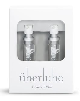 Uberlube Silicone Lube – Good to Go Travel Refill Unscented Silicone Lubricant Personal Lubrication : Latex Safe Sex Lube Liquid for Couples, Vaginal & Anal – 2 Tubes – 15ml